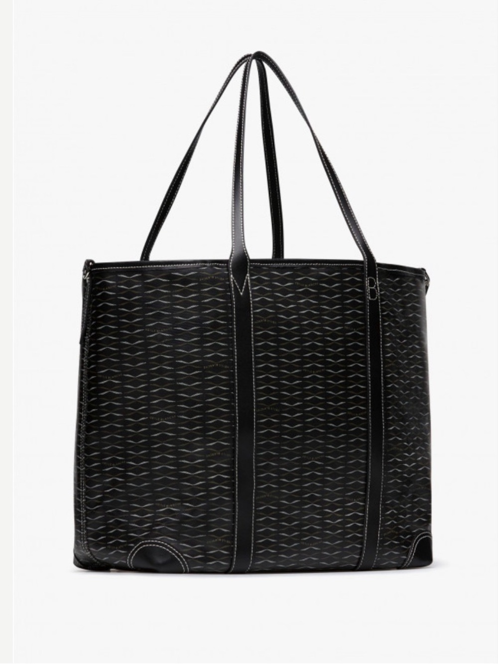NWT VOILE BLANCHE ROOM 1 LARGE TOTE BAG in BLACK - Picture 3 of 16